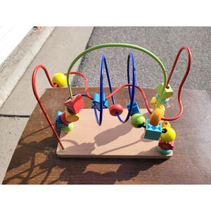 Classic Wooden Bead Maze Toy- Colorful Educationr